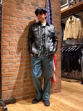 総料理長（schottのイケオジ）さん（メンズ・170cm）の春コーディネート