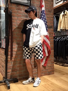 総料理長（schottのイケオジ）さん（メンズ・170cm）の夏コーディネート