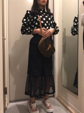 「ヴィトンバッグ」｜Eriさん（レディース・162cm）の春コーディネート