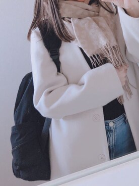 「ADAM ET ROPE'（アダムエロペ）のアイテム（ノーカラージャケット）」を使った、dajirinさん（レディース・155cm）の春コーディネート