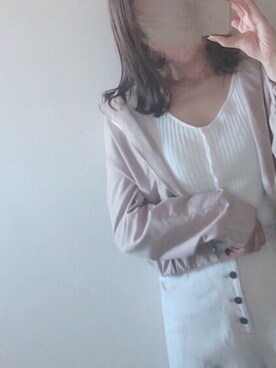 「index（インデックス）のアイテム（ノーカラージャケット）」を使った、dajirinさん（レディース・155cm）の春コーディネート