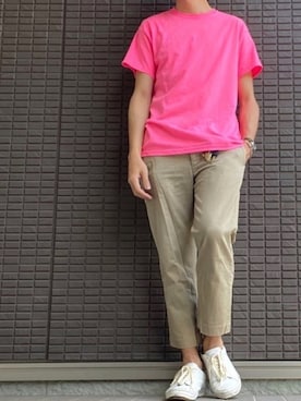 「attack the mind 7（アタックザマインドセブン）のアイテム」を使った、SHINJOさん（メンズ・174cm）の春コーディネート