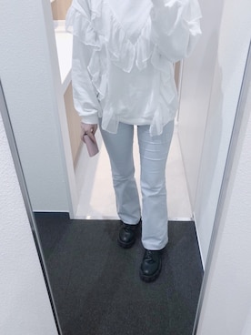 「merry jenny（メリージェニー）のアイテム（スウェット）」を使った、ひさん（レディース・161cm）の春コーディネート