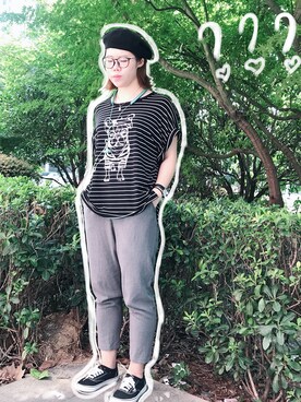 「KRIZIA（クリツィア）のアイテム」を使った、mooncattieさん（レディース・165cm）の夏コーディネート