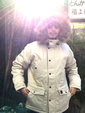 「Carhartt WIP（カーハートダブリューアイピー）のアイテム（ジャケット/アウター）」を使った、SUWMANさん（メンズ・178cm）の冬コーディネート