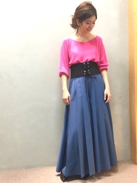 「RANDA（ランダ）のアイテム（パンプス）」を使った、kinoさん（レディース・156cm）の春コーディネート