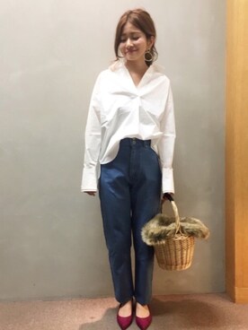「RANDA（ランダ）のアイテム（パンツ）」を使った、kinoさん（レディース・156cm）の夏コーディネート