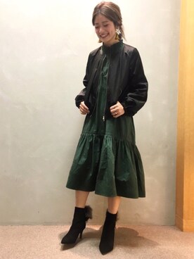 「RANDA（ランダ）のアイテム（ジャケット/アウター）」を使った、kinoさん（レディース・156cm）の秋コーディネート