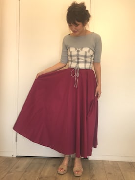 「アイテム（その他トップス）」を使った、kinoさん（レディース・156cm）の春コーディネート