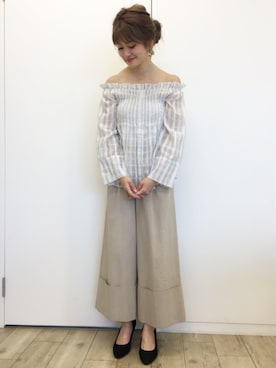 「RANDA（ランダ）のアイテム（アクセサリー）」を使った、kinoさん（レディース・156cm）の春コーディネート