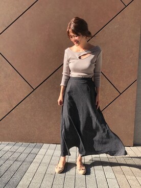 「アイテム（レインシューズ）」を使った、kinoさん（レディース・155cm）の夏コーディネート