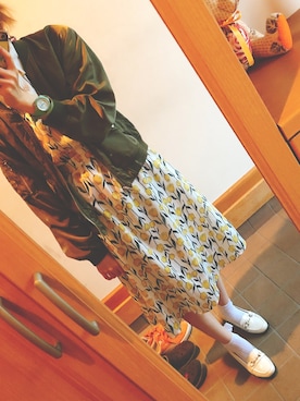 「axes femme（アクシーズファム）のアイテム（ローファー）」を使った、みずなさん（レディース・165cm）の秋コーディネート