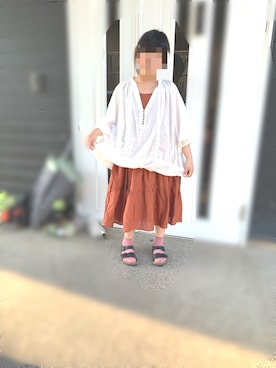 「devirock（デビロック）のアイテム（ワンピース/ドレス）」を使った、さちさん（レディース・152cm）の春コーディネート