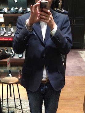 「ISAIA（イザイア）のアイテム」を使った、だまさんさん（メンズ・183cm）の冬コーディネート