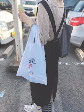 「秋のマイ旬スタイル」｜「アイテム（サロペット/オーバーオール）」を使った、りんさん（レディース・158cm）の秋コーディネート