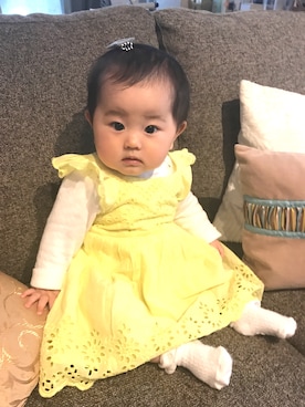 「M＆S（エムアンドエス）のアイテム」を使った、🌼Rinka🌼さん（キッズ・70cm）の春コーディネート