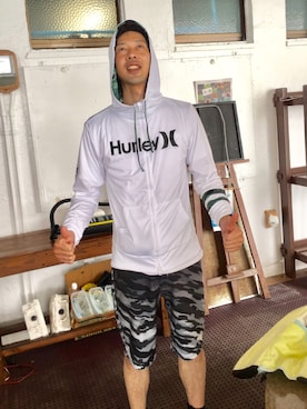 Hurley ハーレー の Hurley ハーレー Hurley カモフラージュ柄 メンズ ラッシュガード 長袖 Zipフード 水着 ラッシュガード Wear Hurley ハーレー の Hurley ハーレー Hurley カモフラージュ柄 メンズ ラッシュガード 長袖 Zipフード 水着 ラッシュガード Wear
