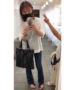 「Yves Saint Laurent rive gauche（イヴサンローランリヴゴーシュ）のアイテム」を使った、maaaeiさん（レディース・152cm）の春コーディネート