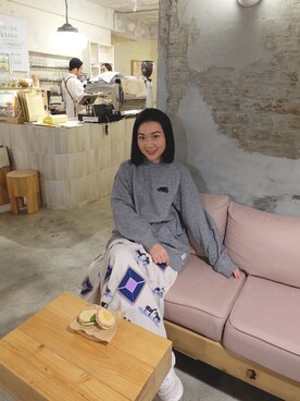 「Roots Canadaのアイテム（トップス）」を使った、fanfanさん（レディース・162cm）の冬コーディネート