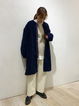 「冬アウター着回しチャレンジ」｜yoshikaさん（レディース・156cm）の冬コーディネート