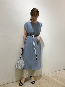 「ダスティブルー」｜yoshikaさん（レディース・156cm）の夏コーディネート