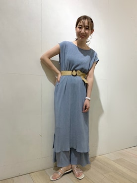 「ダスティブルー」｜yoshikaさん（レディース・156cm）の夏コーディネート