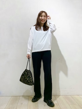「シンフルコーデ」｜「アイテム（その他シューズ）」を使った、yoshikaさん（レディース・156cm）の秋コーディネート