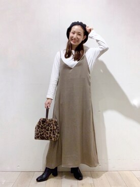 「LEPSIM（レプシィム）のアイテム（ハンチング/ベレー帽）」を使った、yoshikaさん（レディース・156cm）の秋コーディネート