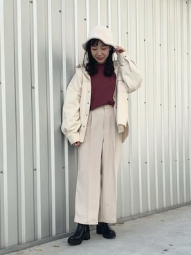 yoshikaさん（レディース・156cm）の冬コーディネート