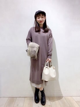 yoshikaさん（レディース・156cm）の冬コーディネート