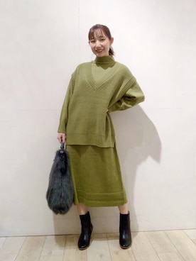 yoshikaさん（レディース・156cm）の冬コーディネート