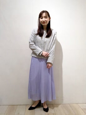 「LEPSIM」｜「アイテム（ノーカラージャケット）」を使った、yoshikaさん（レディース・156cm）の春コーディネート