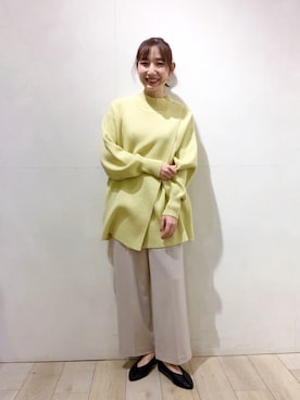 「アイテム（マタニティウェア/グッズ）」を使った、yoshikaさん（レディース・156cm）の春コーディネート