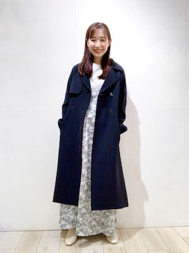 「LEPSIM（レプシィム）のアイテム（トレンチコート）」を使った、yoshikaさん（レディース・156cm）の春コーディネート