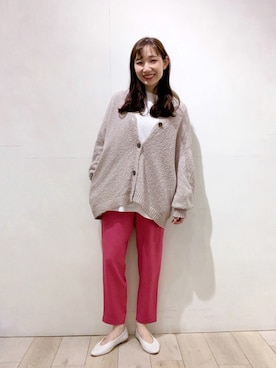 「アイテム（マタニティウェア/グッズ）」を使った、yoshikaさん（レディース・156cm）の春コーディネート