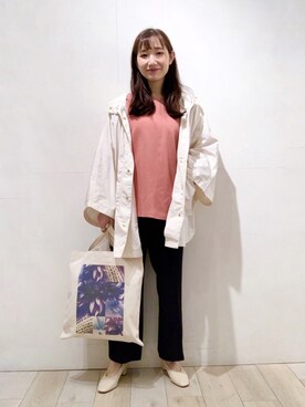 「ドルマン」｜「アイテム（その他アウター）」を使った、yoshikaさん（レディース・156cm）の春コーディネート