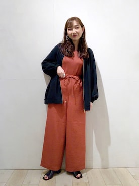 「LEPSIM（レプシィム）のアイテム（イヤリング）」を使った、yoshikaさん（レディース・156cm）の春コーディネート