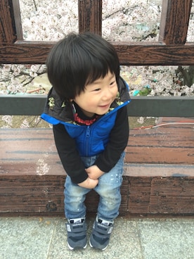 あいと☺︎mamaさん（キッズ・80cm）の春コーディネート