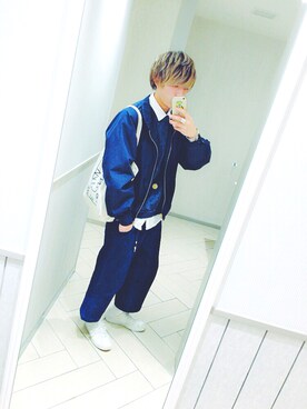 「UNDERCOVER（アンダーカバー）のアイテム（バッグ）」を使った、しょたさん（メンズ・170cm）の冬コーディネート