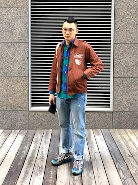 「Paul Smith（ポールスミス）のアイテム（財布）」を使った、Mai Sonさん（メンズ・179cm）の冬コーディネート