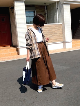 「Lee（リー）のアイテム（ブルゾン）」を使った、mochi さん（レディース・155cm）の秋コーディネート