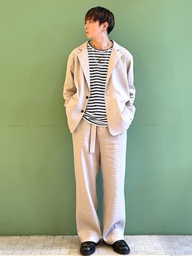「レースアップシューズ」｜「アイテム（その他アウター）」を使った、reosakuraiさん（メンズ・163cm）の冬コーディネート