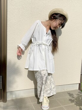 「アイテム（キャミソール）」を使った、yasuko【GLOBALWORK】さん（キッズ・108cm）の春コーディネート
