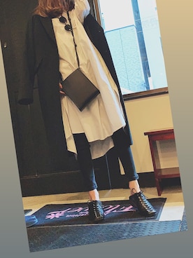 「アイテム（チェスターコート）」を使った、kyowさん（レディース・151cm・30代）の春コーディネート