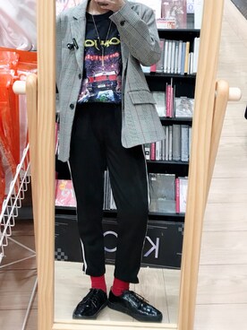 「AS KNOW AS PINKY（アズノゥアズピンキー）のアイテム」を使った、woodyさん（メンズ・163cm）の春コーディネート