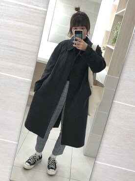 「アイテム（ピアス（両耳用））」を使った、みくっちょさん（レディース・163cm・20代）の冬コーディネート