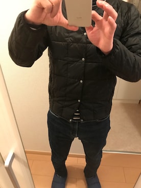 「jiggys shop（ジギーズショップ）のアイテム（帽子）」を使った、too-さん（メンズ・173cm）の冬コーディネート