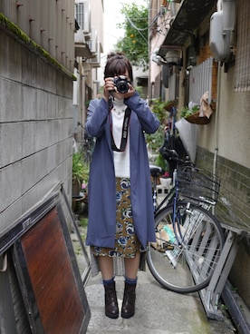 「KBF+」｜「アイテム（その他アウター）」を使った、wakameさん（レディース・165cm）の春コーディネート