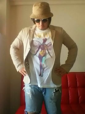「NIRVANA」｜「アイテム（帽子）」を使った、dateoさん（メンズ・174cm）の春コーディネート