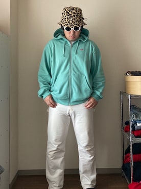 「Gramicci（グラミチ）のアイテム（帽子）」を使った、dateoさん（メンズ・174cm）の春コーディネート